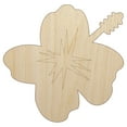 thumbnail image 1 of Hibiscus Hawaii Tropical Flower Wood Shape Unfinished Piece Cutout Craft DIY Projects - 6.25 Inch Size - 1/8 Inch Thick, 1 of 7