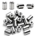 thumbnail image 1 of HUGFEGWE Écrous de Connecteur Ronds Écrou de Raccord de Tige Fileté pour Connecter Deux Arbres Filetés 20 Pcs CJB91-25812, 1 of 5