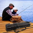 thumbnail image 2 of CSChome Travel Fishing Rod Bag Multifunctional Fishing Rod Holds 5 Poles Portable Tackle Tool Storage Side Pocket Large, 2 of 7