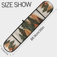 thumbnail image 3 of Yayeee Double Oven Mitt Kitchen Heat Resistant Baking 35" x7" Quilted Glove, Brown Christmas Trees, 3 of 6