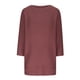 thumbnail image 4 of ¡Superofertas navideñas! Suéteres Umfun para mujer, sueltos, informales, de punto, lisos, estampados, cuello redondo, mangas 3/4, suaves al tacto, ligeros, marrón, talla 3XL, 4 of 5