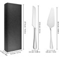 thumbnail image 7 of Silver Cake Knife and Server Set - 2-Piece Stainless Steel Cake Cutting Set for Wedding, Anniversary, Party, 7 of 7