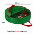 thumbnail image 3 of 2-Pack Holiday Storage Bag 36-Inch, Green Zippered Organizer for Wreaths, Garlands, Ornaments & Christmas Lights, 3 of 8