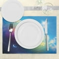 thumbnail image 3 of Ambesonne Space Place Mats Set of 4, Cosmos Vibrant Scenery, Standard Size, Blue Violet, 3 of 6