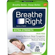 Breath Rite Extra Clear for Sensitive Skin 26 Count (2 Pack)