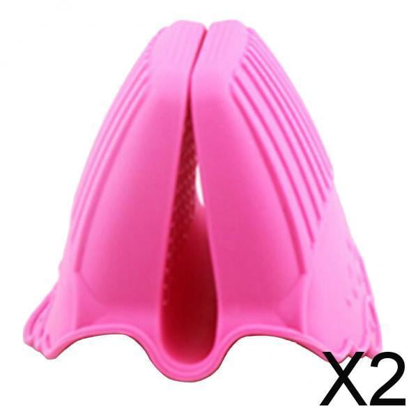 Paquete de 2-6 de silicona para olla caliente, agarre para horno, Protector de lengüeta para 2 piezas