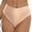 Rose Gold, variant on Bikini Bottoms Women Solid Color Tummy Control High Cut Swimsuit Ruched Scrunch Bathing Suit Bottom Rose Gold S