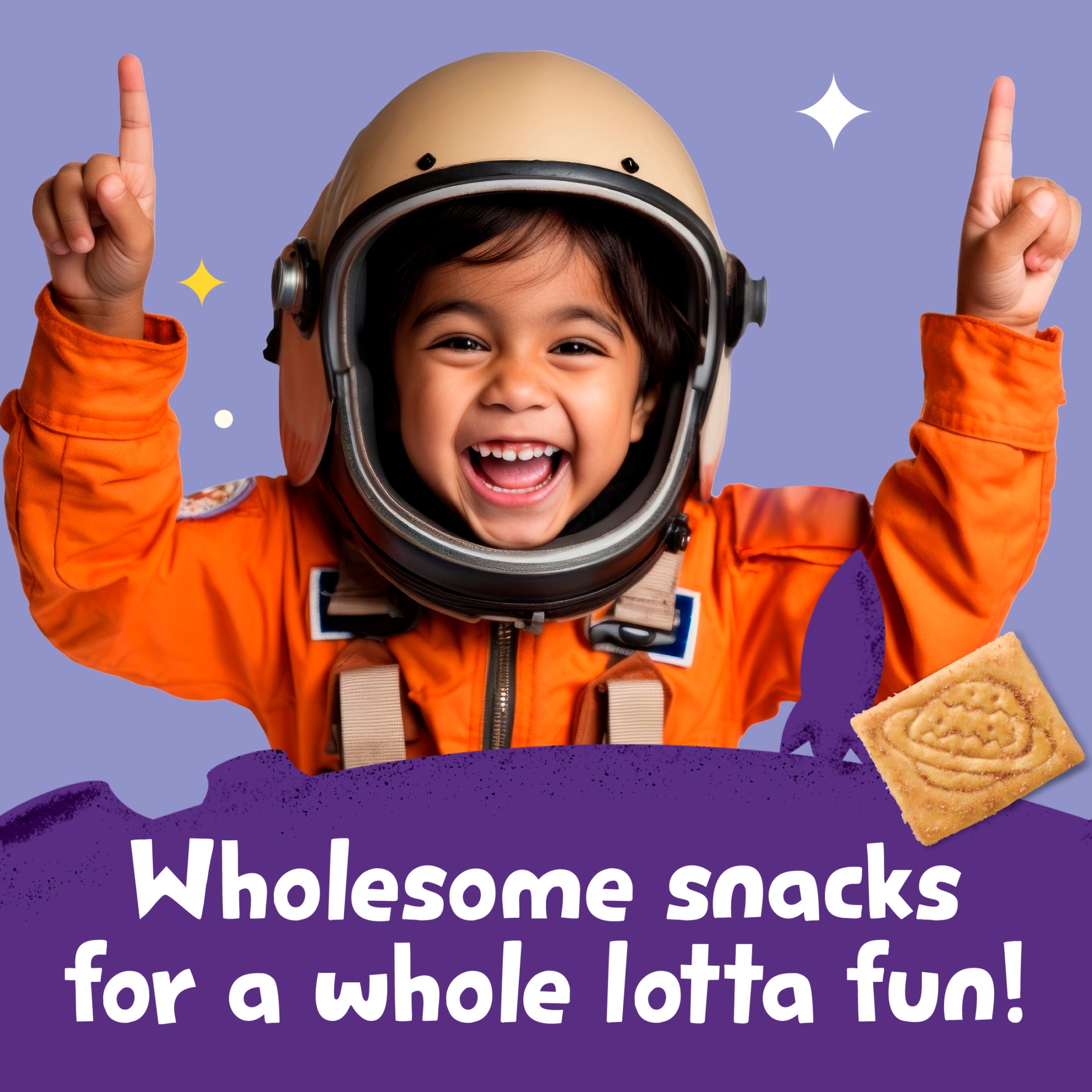 Get'ems from Gerber Pizza Space Crackers, Kids Snack, Iron, Vitamin E, Kids Crackers, 8PK 8.48 oz