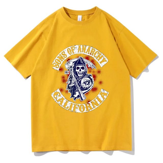 SAMCRO Sons of Anarchy Print T-shirt Summer Short Sleeves Sw