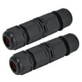 thumbnail image 2 of Waterproof Connector, PA66 Shell Cold Press Mount Wire Butt Power Connectors 2Pcs  For Industrial Equipment For Outdoor Lighting 2 Pin,3 Pin,4 Pin, 2 of 8