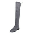 thumbnail image 3 of Womens Over the Knee Boots, Winter Thigh High Long Boots with Square Heels, Warm Comfortable Shoes for Cold Weather, 3 of 5