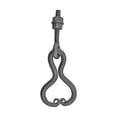 thumbnail image 6 of Black Wrought Iron Cabinet Ring Pulls 2.75" W Unique Decorative Hanging Ring Swing Handles forDrawer Doors Rust Resistant Dresser Pulls w/Hardware Renovators Supply, 6 of 14