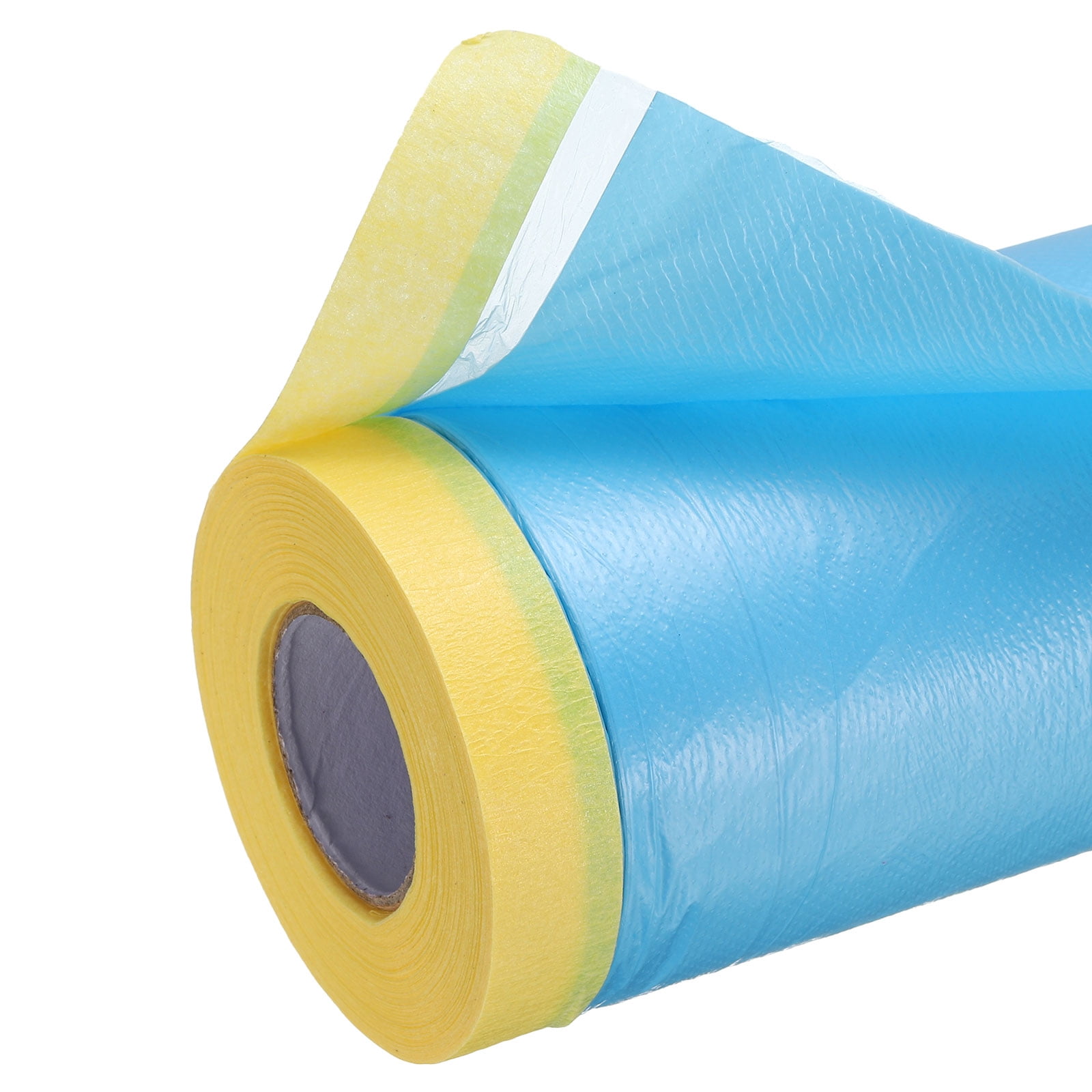 Uxcell Pre-Taped Masking Film, 3.6ft x 66ft Medium-Tack Painters Tape Blue Film 6Pcs