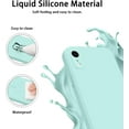 thumbnail image 4 of LAICAIW [2 Pack] for iPhone XR Case, Stylish Liquid Silicone Slim Full-Body Protective Cover for iPhone XR 6.1 Inch Phone Case (Light Cyan+Violet), 4 of 7