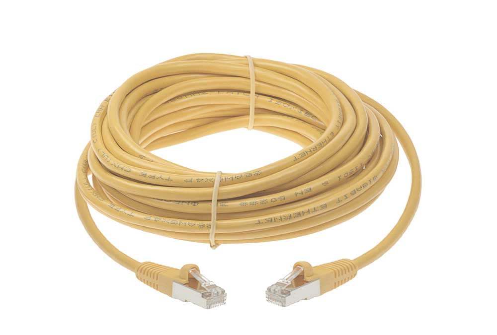 SF Cable Cat5e Shielded (STP) Cable, 50 feet Yellow