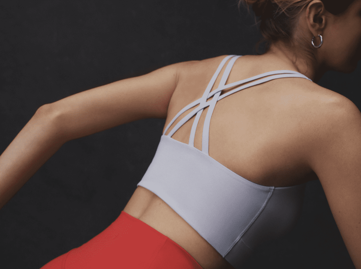 Avia Women's Low Impact Longline Strappy Back Sports Bra, Sizes XS-XXXL