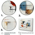 thumbnail image 3 of Designart "Beige Minimalist Collage V" Abstract Collages Wall Art Living Room, 3 of 5