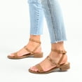 thumbnail image 6 of Journee Collection Womens Gigie Faux Leather Open Toe Ankle Strap, 6 of 6