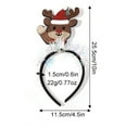 thumbnail image 3 of XEGLSBU Christmas Headbands and Theme Headwear Xmas Santa Snowman Christmas Accessories Decorations Party for Kids Brown One Size, 3 of 5