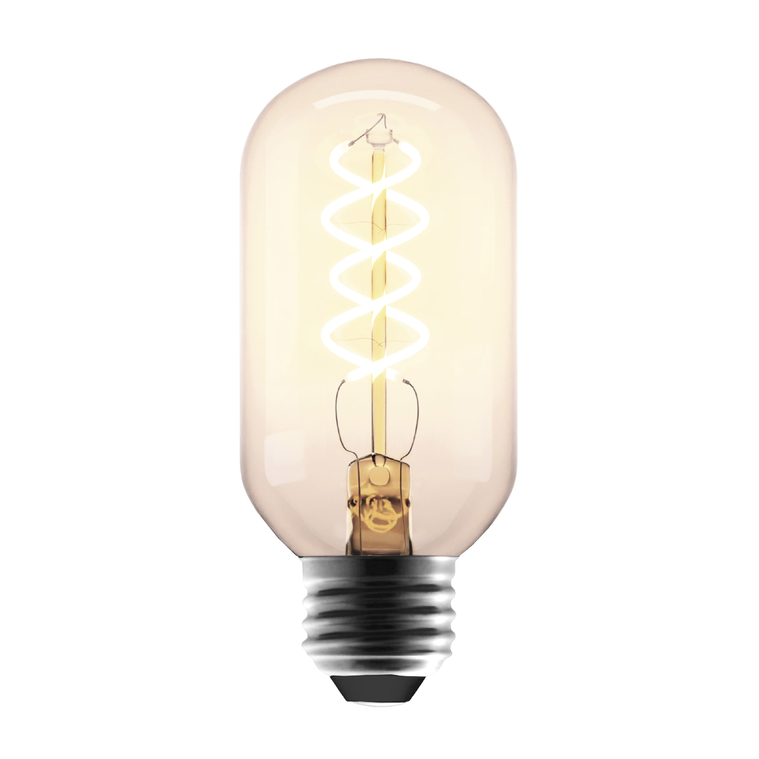 Better Homes & Gardens LED Vintage Style Light Bulb, T45 40 watts Soft White Spiral Filament, Medium Base, Dimmable, 2 Pack