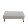 thumbnail image 5 of Modern Contemporary Urban Design Living Room Lounge Club Lobby Loveseat Sofa, Fabric, Beige, 5 of 9