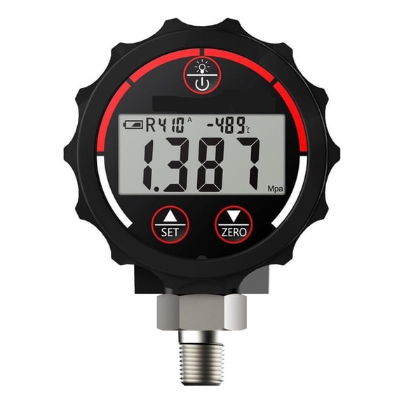Red Digital High Pressure Gauge PG-30 for Refrigeration Manometers -14.5~800 PSI 1/8'' ,Wide Use