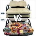 thumbnail image 5 of Uorisanigo Golf Cart Seat Covers with 4 Front Pockets Universal Boho Mandala Flowers Golf Cart Seat Towel Blanket for 2-Person Seats for EZGO Yamaha Club Car Seat Protector, Non-Slip, 5 of 7