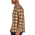 thumbnail image 3 of Eddie Bauer Men's Button Down Long Sleeve Cotton Bristol Flannel (Khaki Plaid, S), 3 of 4