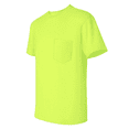 thumbnail image 4 of Gildan High Visibility Safety Pocket T-shirt for Man | 50/50 Cotton/Polyester, Hi Vis Short Sleeve Safety Green Tee 6 oz, Classic fit Pack-6, Size 5XL, 4 of 6