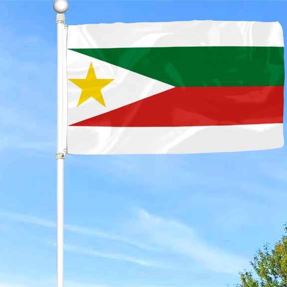 Bayyon Independent Kashmir Star Flag Banner with Grommets 3x5Feet Man cave Decor