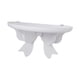thumbnail image 2 of Soporte para estante de pared, soporte para estantería, soporte resistente para decoración de pared, soporte para maceta de madera Blanco, 2 of 9