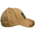 thumbnail image 4 of USA American Heritage Freedom Isn't Free Khaki Adjustable Embroidered Cap Hat, 4 of 5