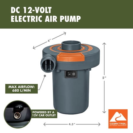 OZARK TRAIL DC 12-VOLT ELECTRIC AIR PUMP