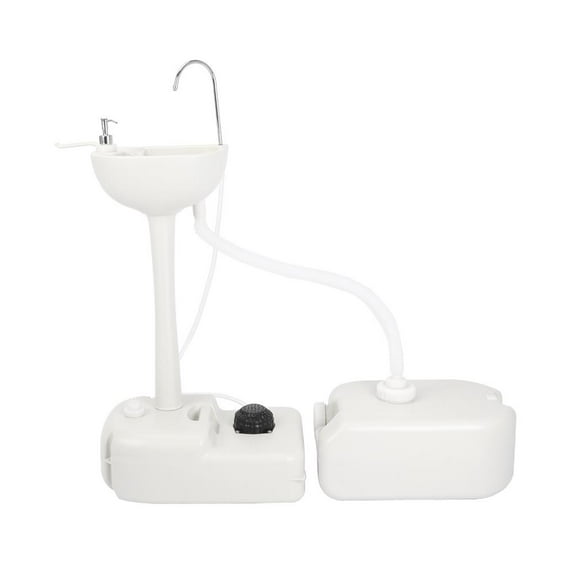 SalonMore 5 Gallon Removable Portable Sink Hand Wash Basin Stand White