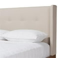 thumbnail image 6 of Baxton Studio Brooklyn Mid-Century Modern Walnut Wood Platform Bed, Multiple Sizes, Multiple Colors, 6 of 8