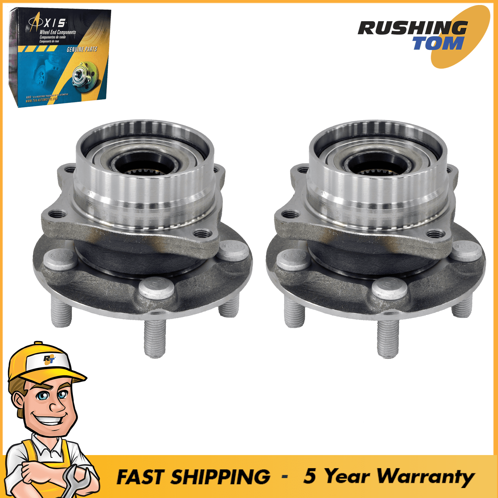 2 Front Wheel Hub Bearing Assembly fits 20042009 Toyota Prius 513265