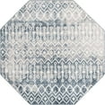 thumbnail image 1 of Unique Loom Bohemian Trellis Tribal Area Rug 7' x 7' Octagon Blue/Ivory, 1 of 1