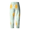 thumbnail image 3 of Pantalones de Mujer Traje Verano Cómodo de Moda Impreso Pantalones Recortados, Pantalones Elásticos Casuales, 3 of 5