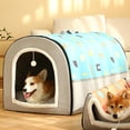 thumbnail image 2 of Cama semicerrada para gatos jinwen Cueva de la cama del gato, 2 of 6
