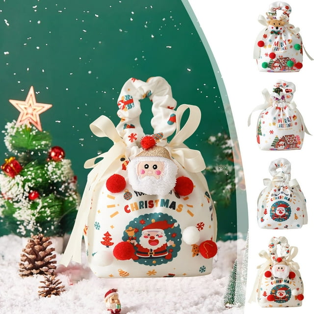 Sentmoon Christmas Decorations Christmas Gift Christmas Gift Bag Christmas Eve Gift Box Velvet Gift Bag Christmas Packaging for Pet, Dogs, Cats, and Pet Lovers