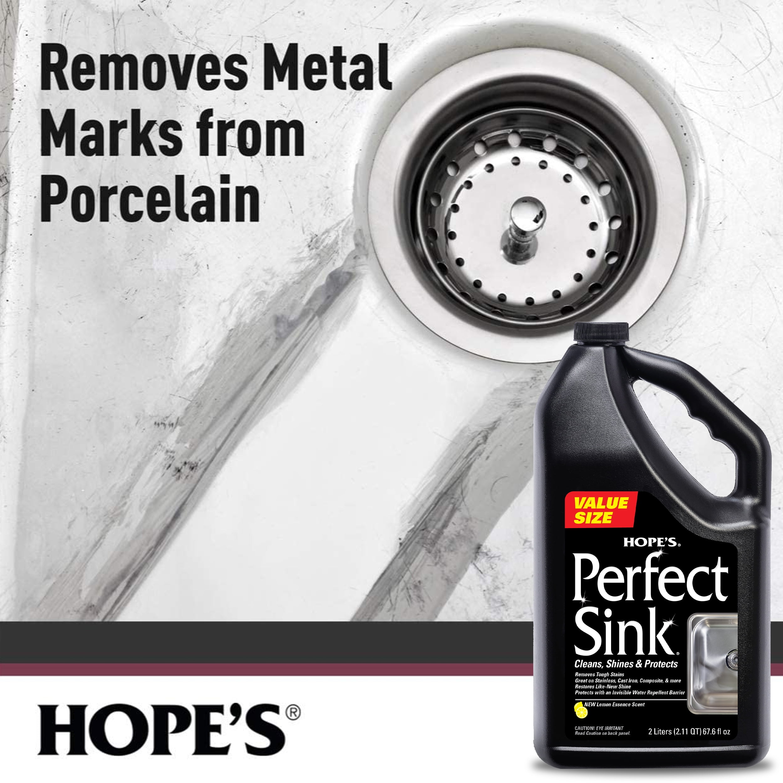 Hope's Perfect Sink Cleaner and Polish, Restorative, Water