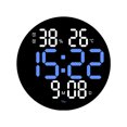 thumbnail image 1 of Reloj Reloj de pared inteligente digital LED con números grandes, azul 25,4 cm TUNC Sencillez, 1 of 3