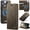 Coffee, variant on Allytechgroup for iPhone 16 Pro Wallet Case, Magnetic Detachable PU Leather Folio with Card Slots & Cash Pocket Rugged TPU Shockproof Cover Wireless Charging Support for Women Men, Green