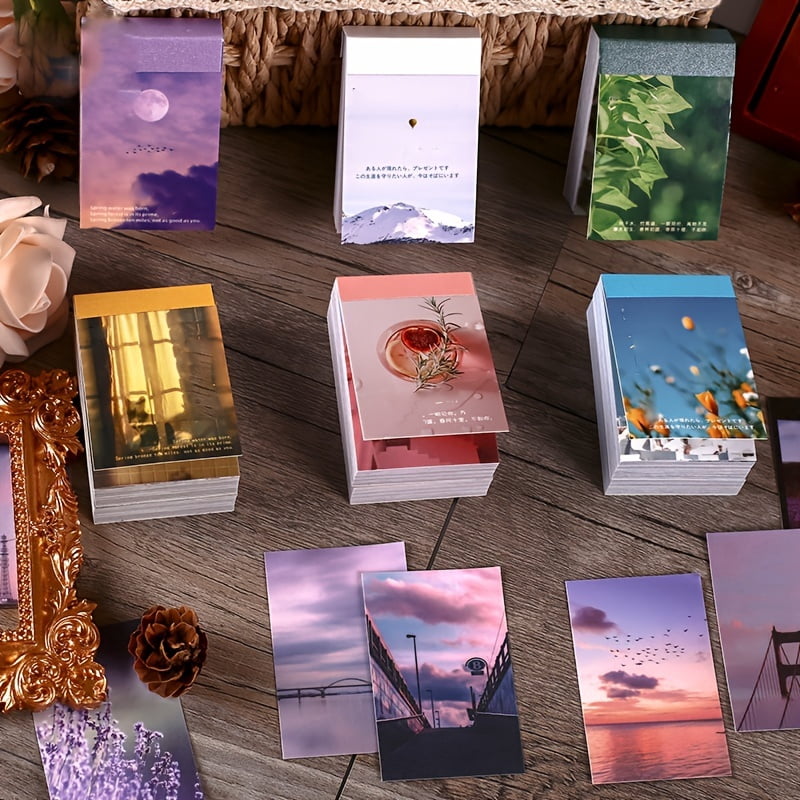 Yooma Material Book - Wishing Society Series Retro Creative Collage Hand Account Base Material Paper, 50 Sheets, 6 Styles