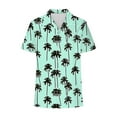thumbnail image 6 of BiZtdJrK Funny Hawaiian Palm Tree Shirts for Women Casual Button Down Beach Summer Short Sleeve Shirt Fashion Tropical Beach Tops Clearance Sales Today Sales Prime Multicolor M, 6 of 8