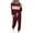 Wine, variant on YUGYXL Lounge Sets for Women Sweatsuits Sets Two Piece Outfit Long Sleeve Pant Workout Athletic Tracksuits Wine M