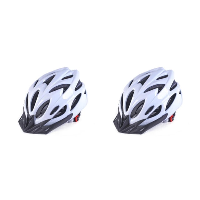 Casco de ciclismo Bearachild resistente a impactos Malla ajustable Ligero color Blanco 2Conjunto