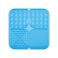 thumbnail image 2 of 8 Inch Dog Lick Pad with 48 Suction Cups Silicone Slow Feeder Mat for Anxiety Relief during Bathing and Grooming, Blue, 2 of 7