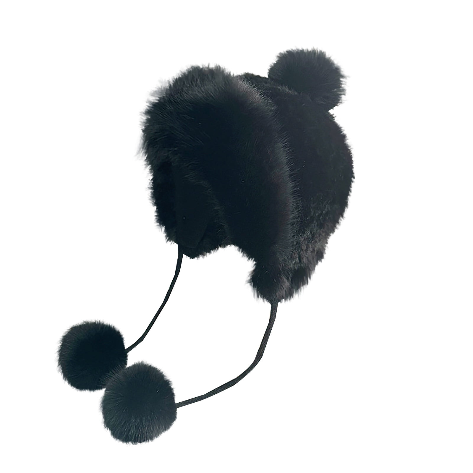 Wancir Women Winter Peruvian Cover Ears Beanie Hat Ear Flaps Sherpa Ski Snow Hats Knit Fleece Lined