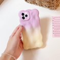 thumbnail image 3 of Compatible with iPhone 15 Pro Max Cute Case Wave Curly Frame Design Wavy Gradient Color Soft TPU Fashion Protection Shockproof Cover for Women Girls Purple, 3 of 7